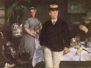 Edouard Manet Luncheon in the studio oil painting on canvas